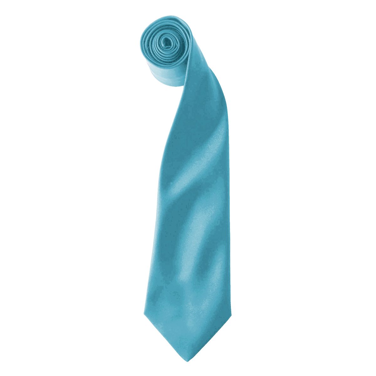 Einfarbige Satin Clip-Krawatte