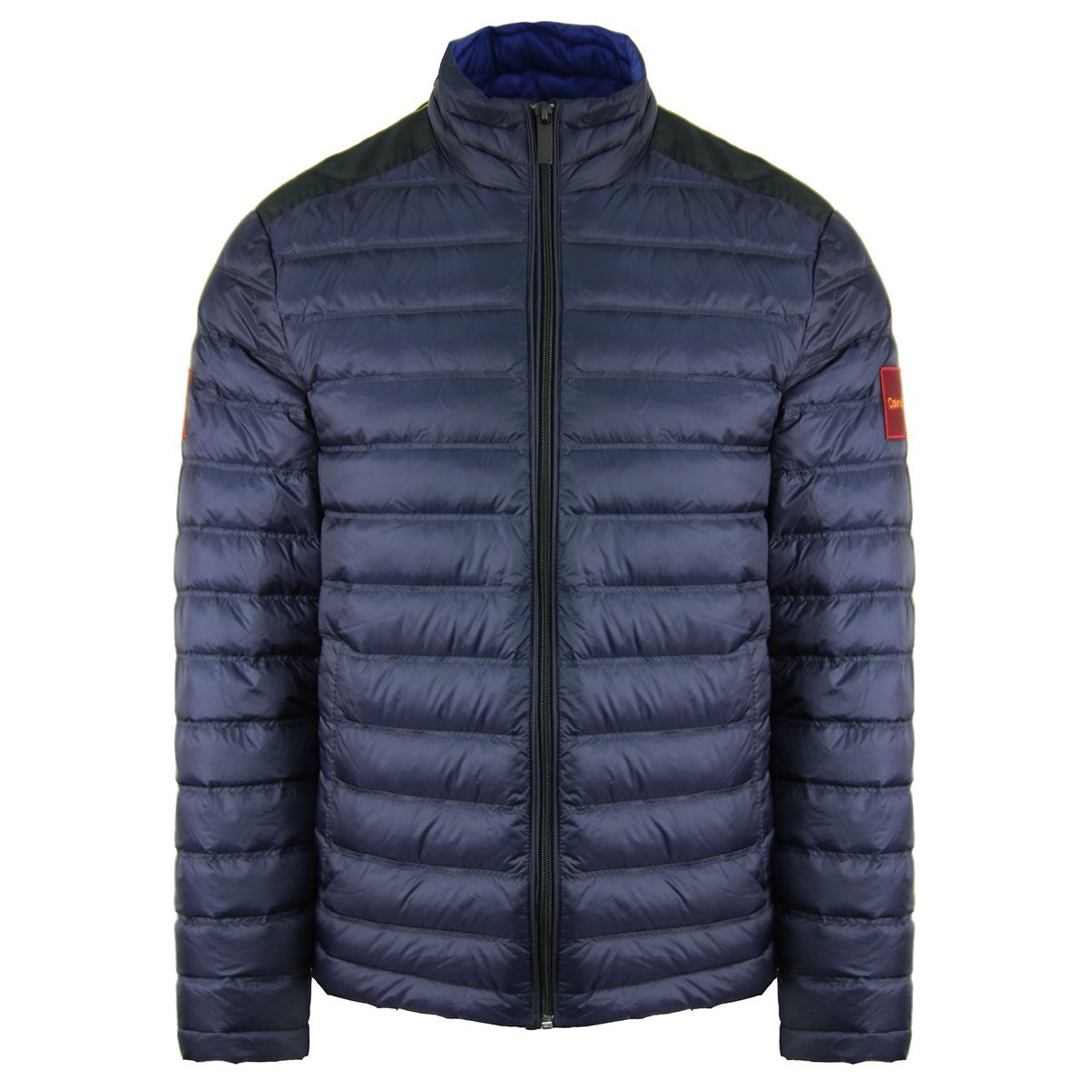 Marineblaue leichte Steppjacke