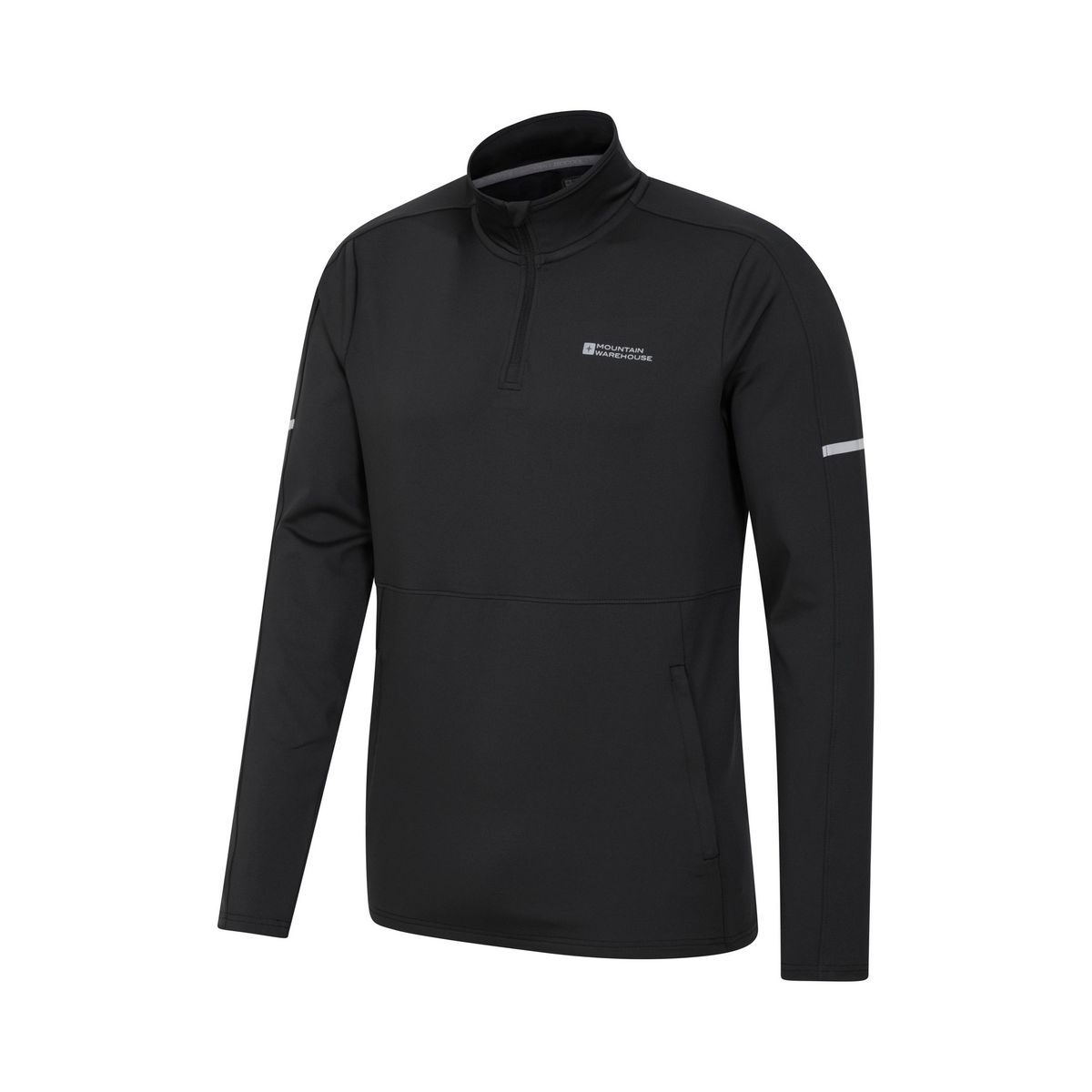 Sportlicher Midlayer mit halbem Reißverschluss