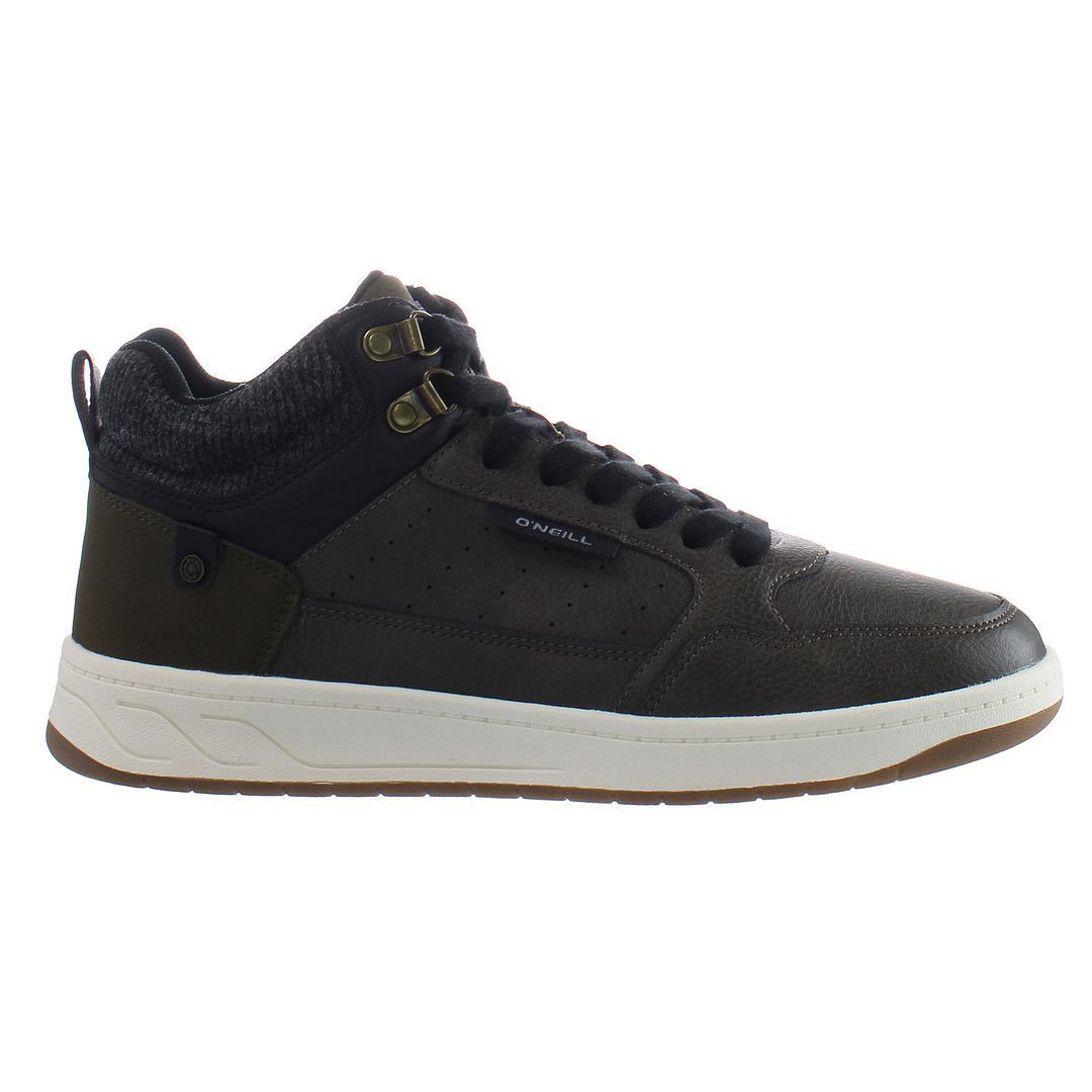 Olivgrüne High-Top-Sneakers