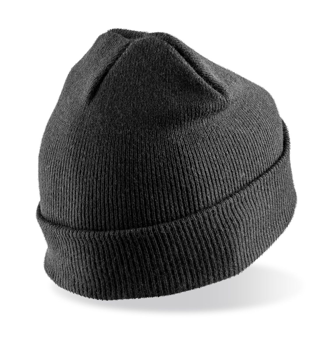 Klassische Beanie mit Aufnäher