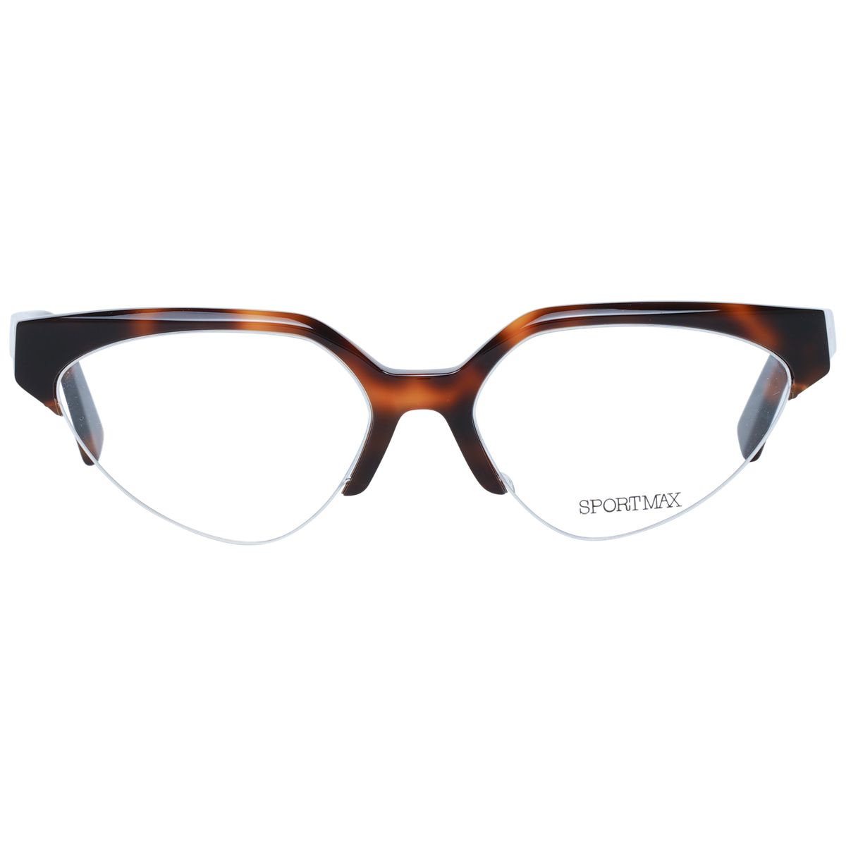 Moderne Cat-Eye Halbrand-Brille