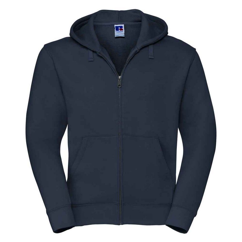Marineblaues Kapuzen-Sweatshirt mit Reißverschluss
