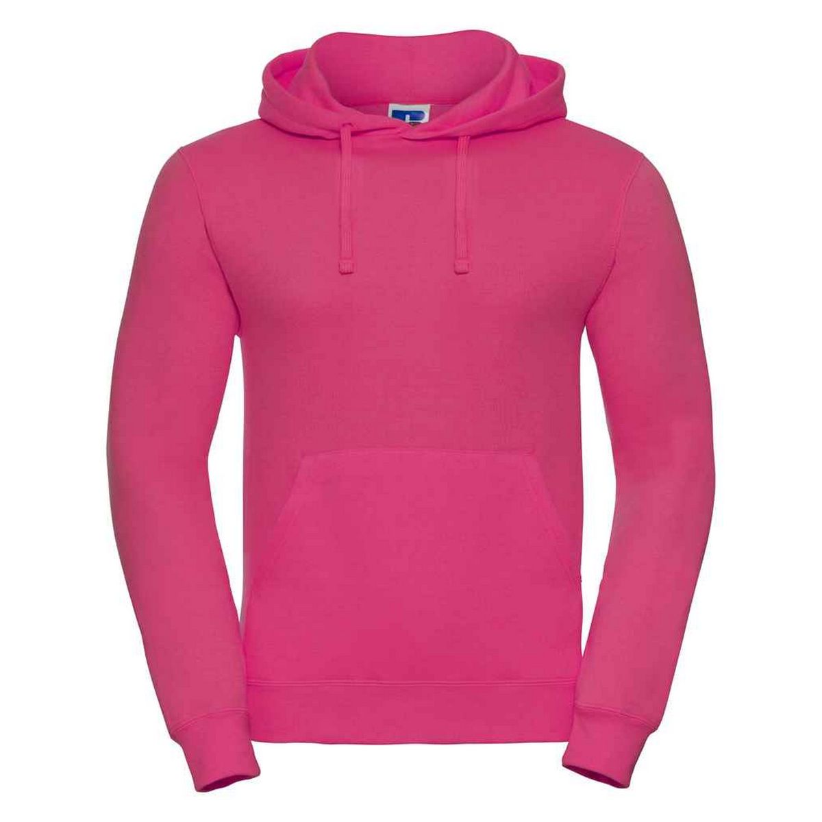 Fuchsiafarbener Kapuzenpullover mit Kängurutasche