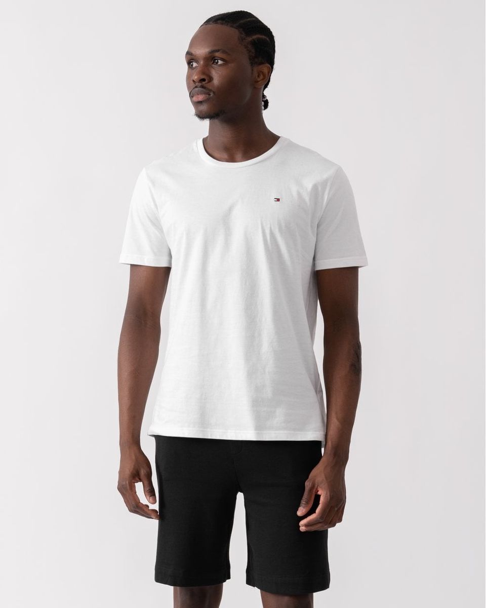 Basic Rundhals-T-Shirt aus Baumwolle