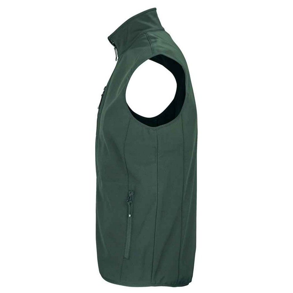Recycelte Softshell-Weste mit Stehkragen