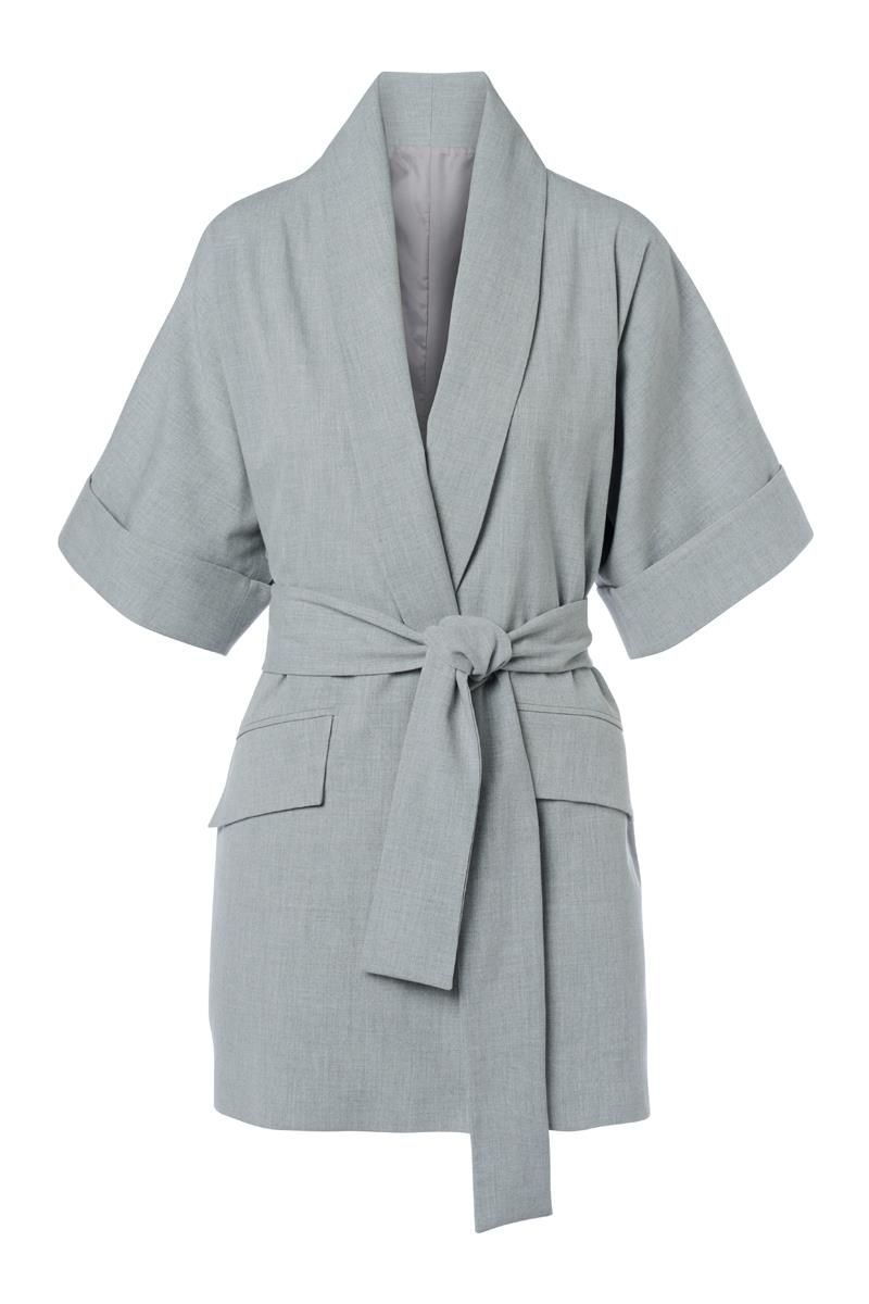 Tailierter Kimono-Blazer mit Gürtel