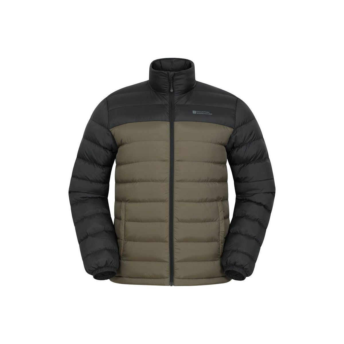 Herren Steppjacke mit Farbblock
