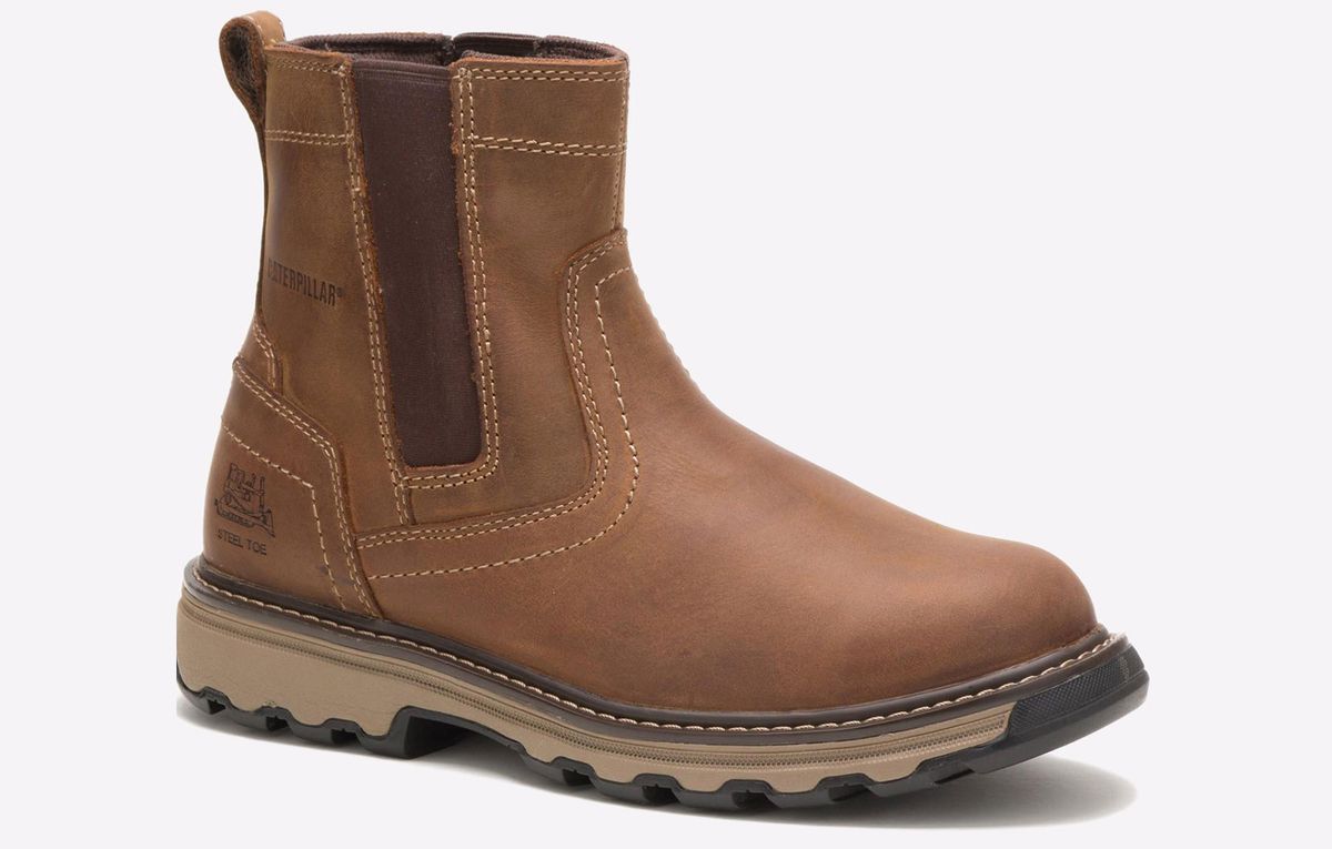 Robuste Leder-Sicherheitsstiefel mit Stahlkappe