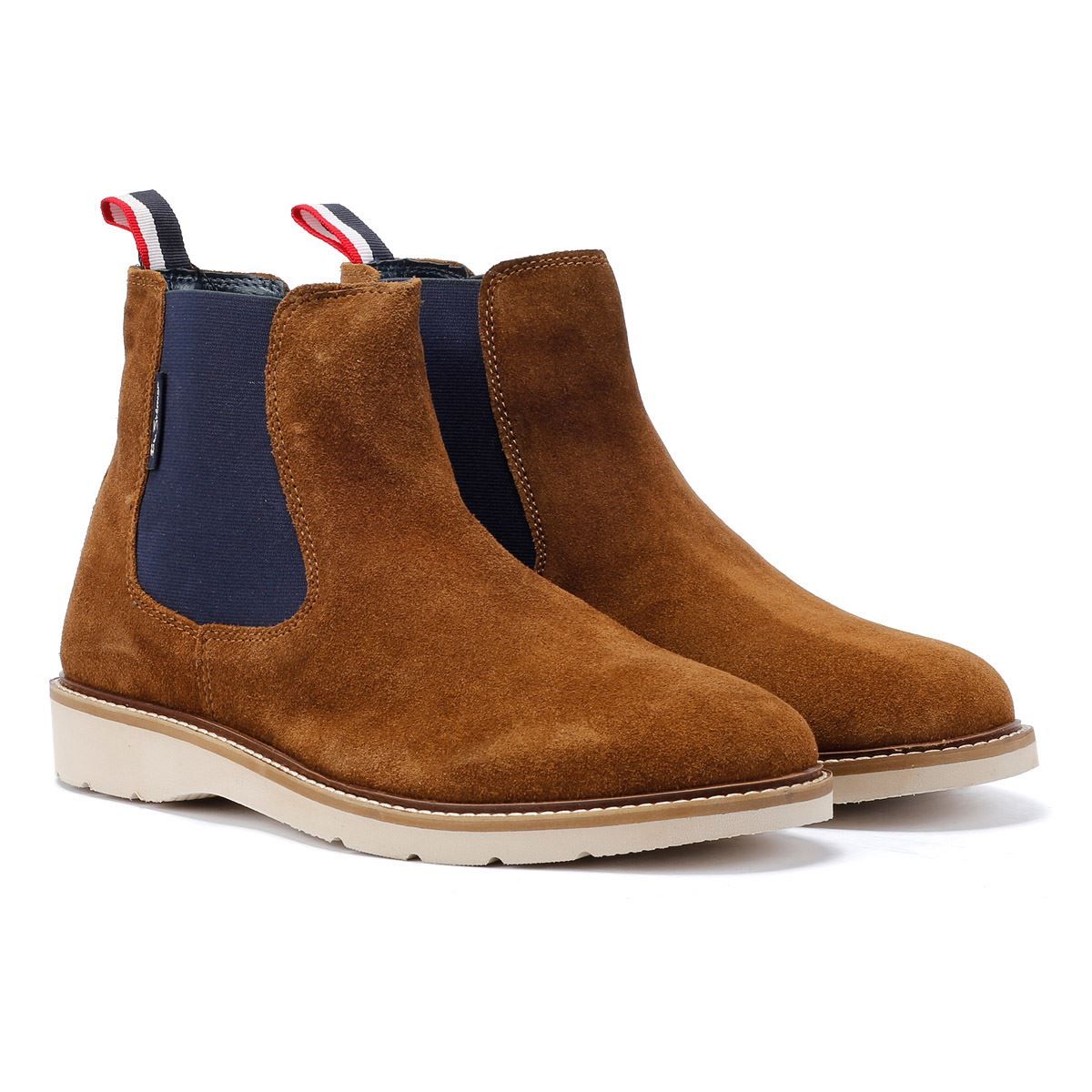 Chelsea-Stiefeletten aus Wildleder mit Zuglasche