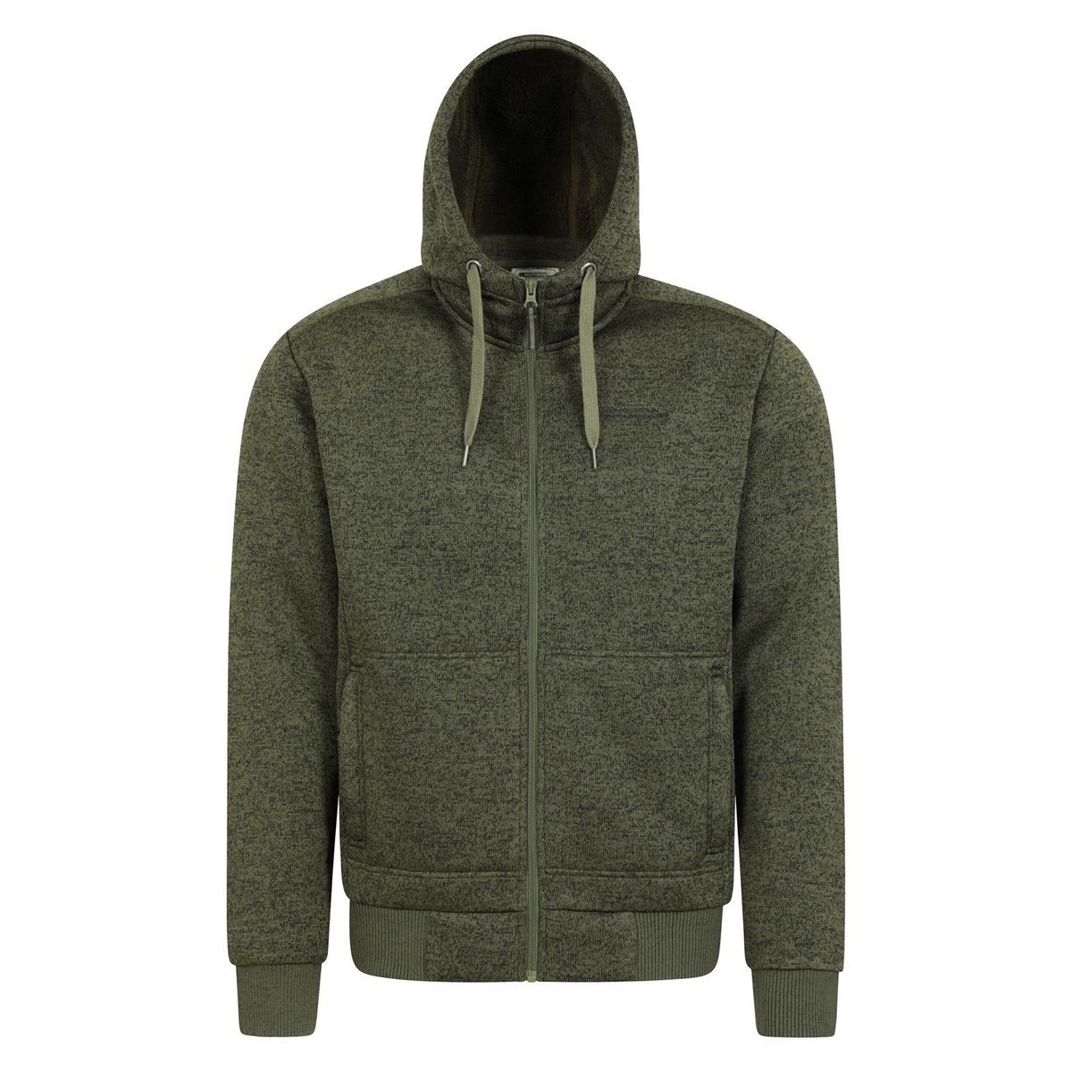 Herren Fleece Kapuzenjacke mit Reißverschluss