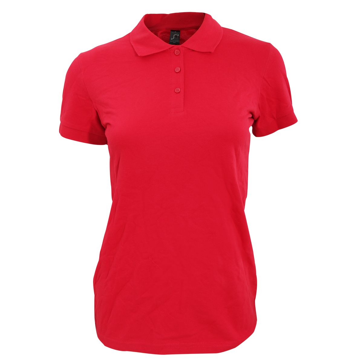 Damen Piqué Strick Polo Shirt