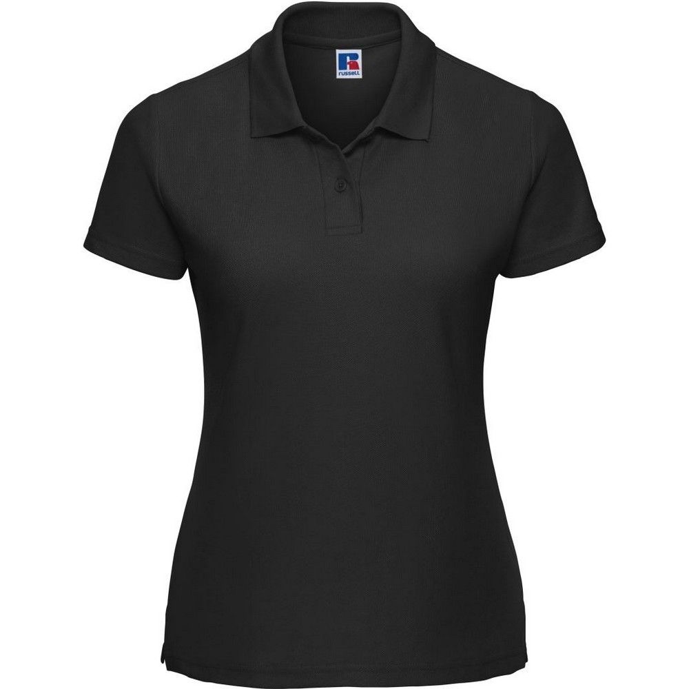 Russell - "Classic" Poloshirt für Damen (Schwarz)