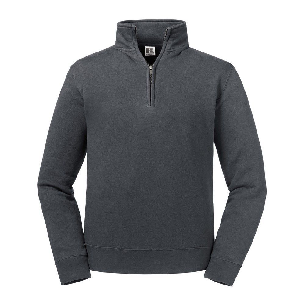 Herren Fleece Sweatshirt mit Viertelreißverschluss