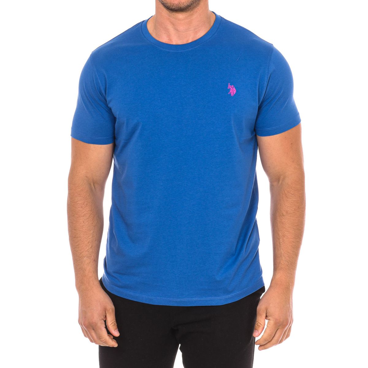 Klassisches Baumwoll T-Shirt mit Rundhalsausschnitt