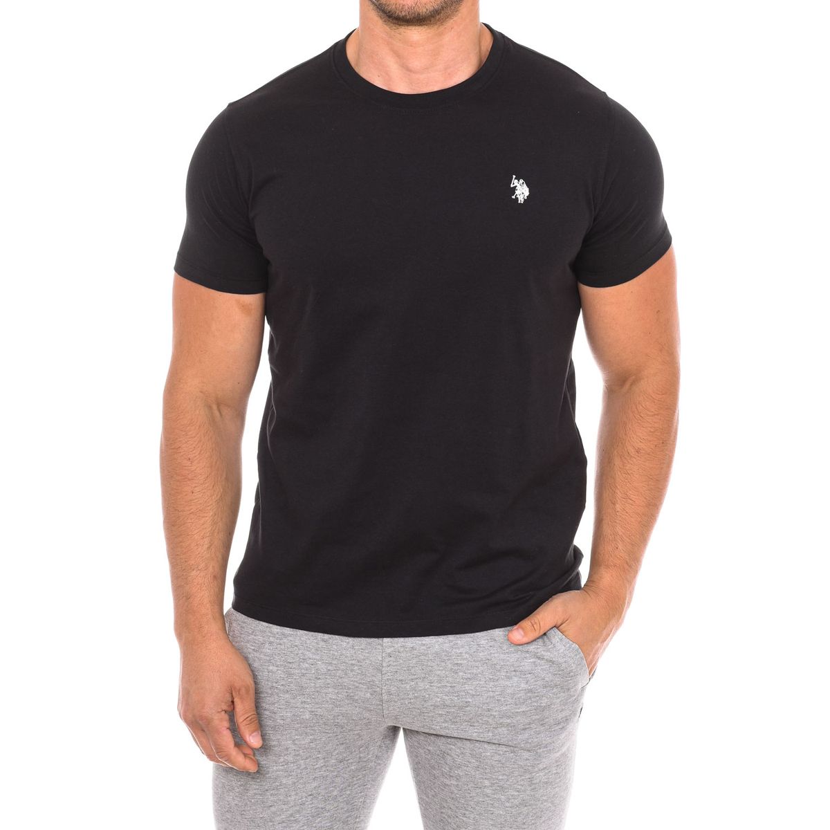 Klassisches Baumwoll T-Shirt mit Rundhalsausschnitt