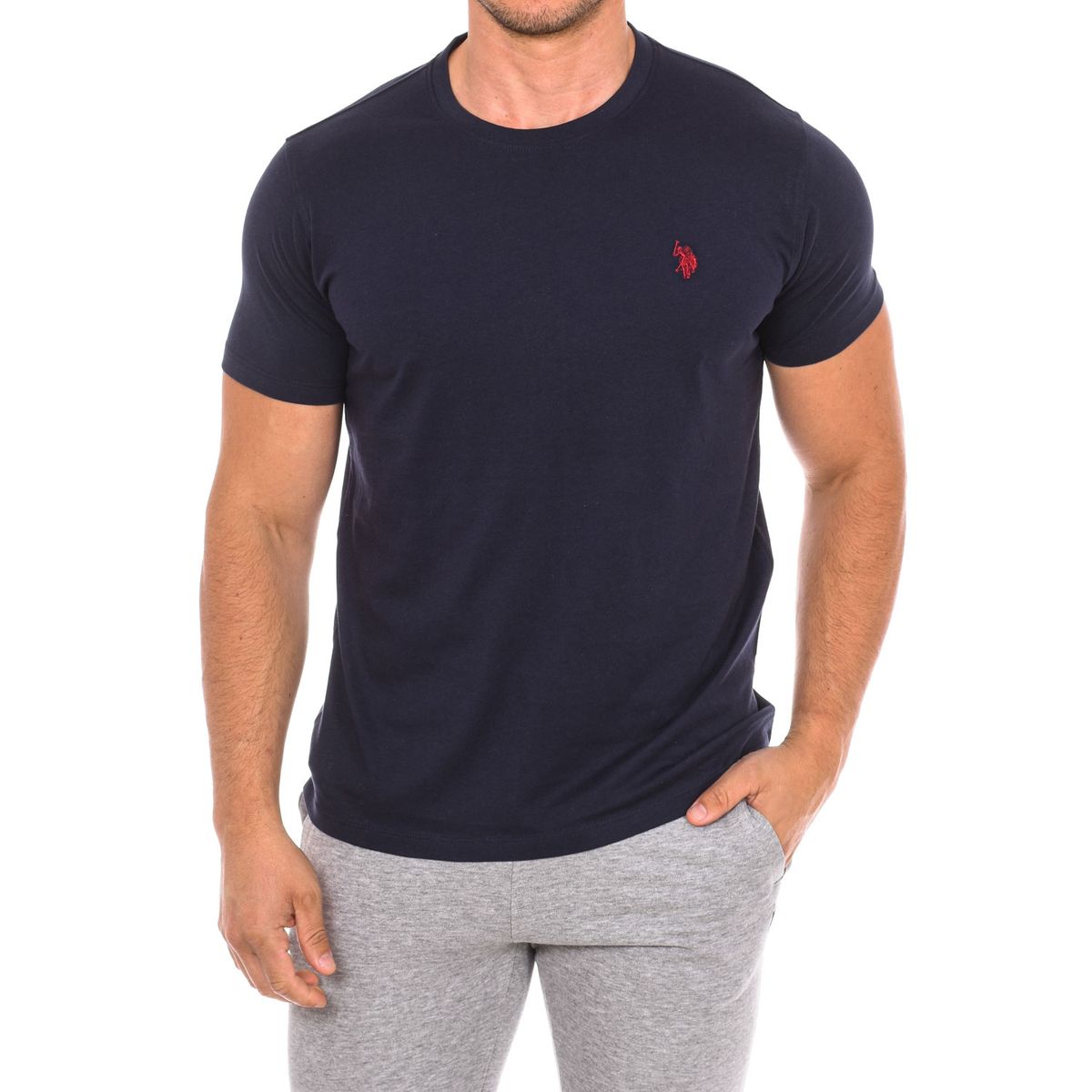 Klassisches Baumwoll T-Shirt mit Rundhalsausschnitt