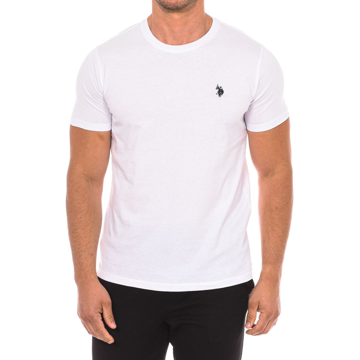 Klassisches Baumwoll T-Shirt mit Rundhalsausschnitt