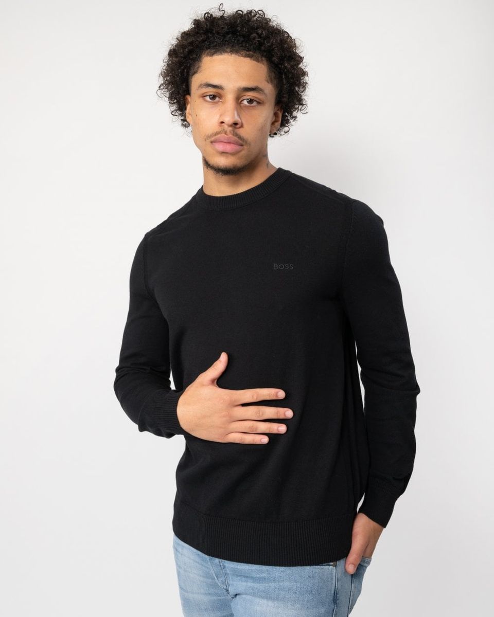 Klassischer Rundhals-Pullover mit regulärer Passform