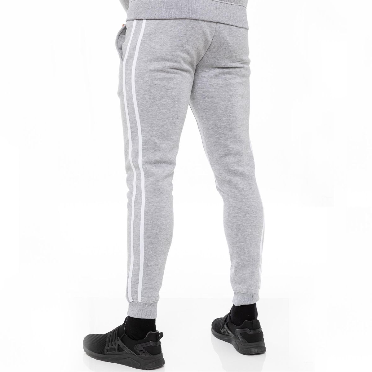 Sportliche Jogger mit Doppelstreifen