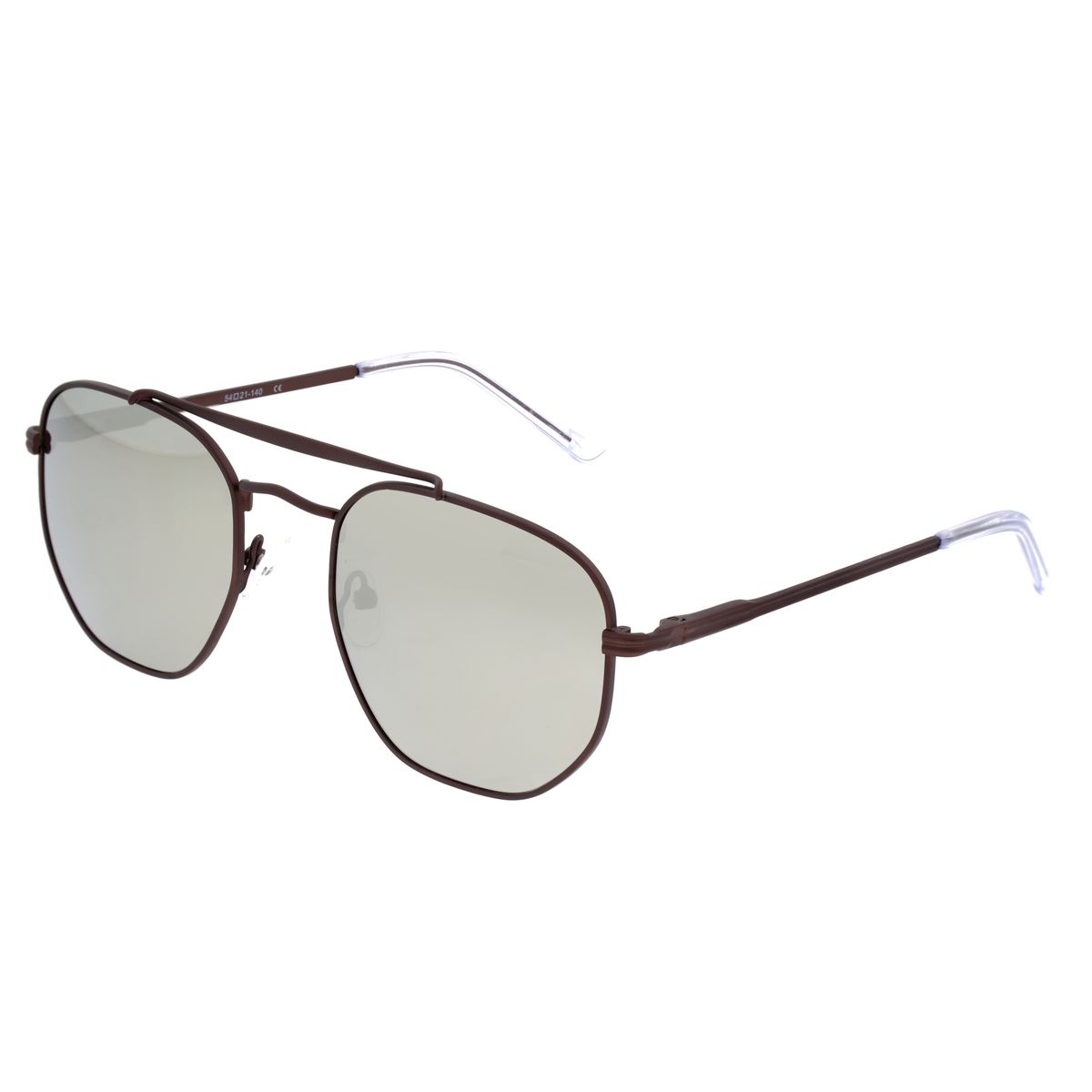 Moderne Pilotenbrille mit silbernen Gläsern