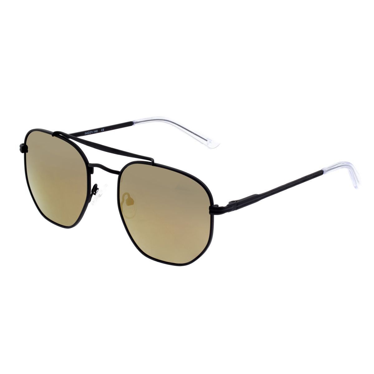 Moderne Pilotenbrille mit silbernen Gläsern