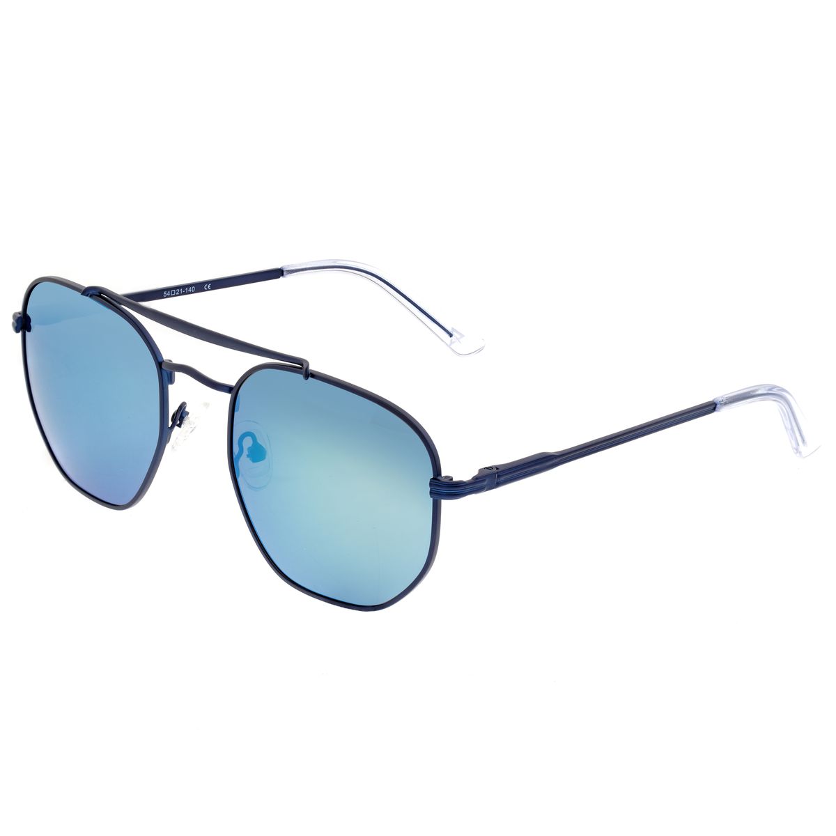Moderne Pilotenbrille mit silbernen Gläsern