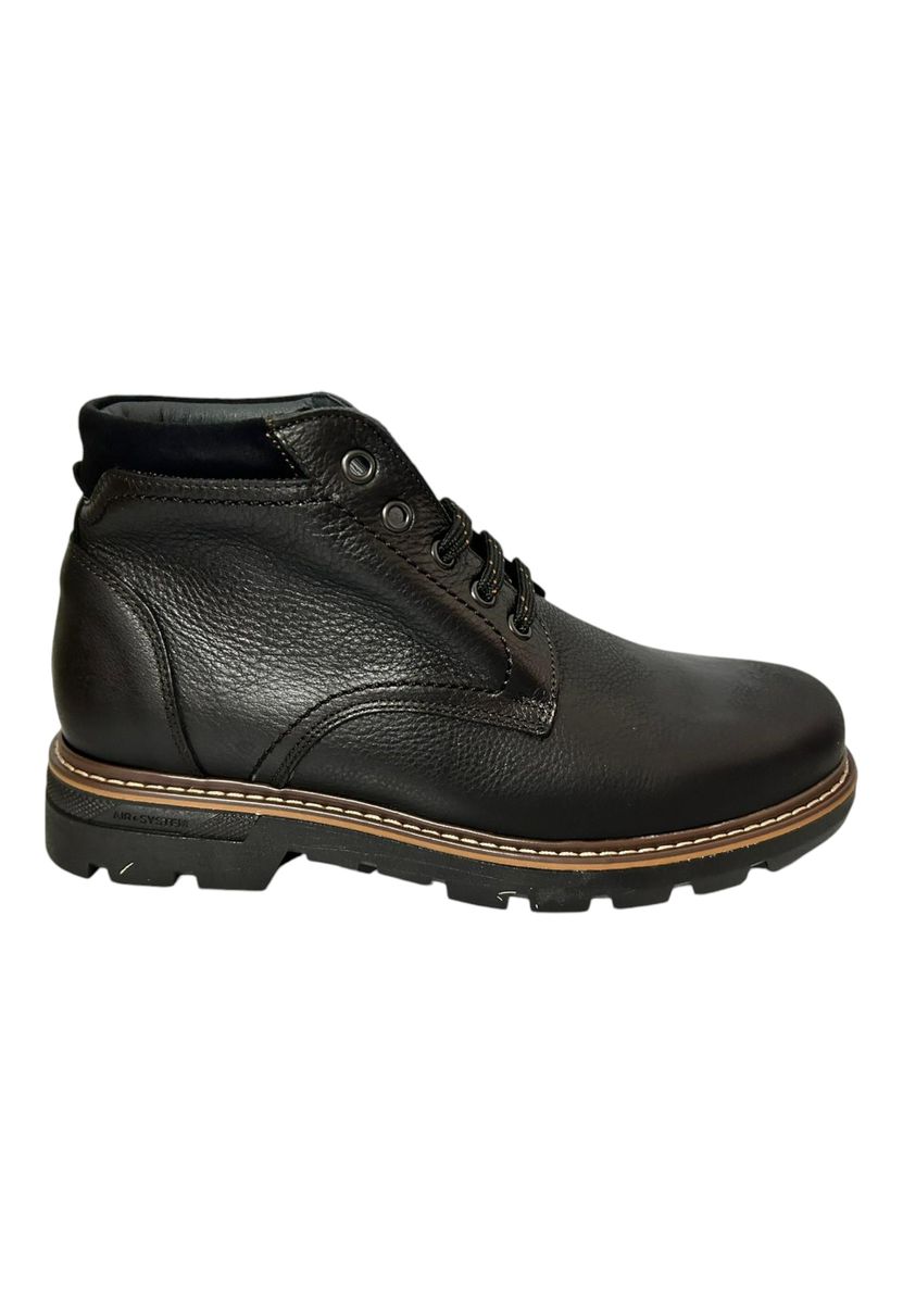 Herren Leder Schnürstiefelette
