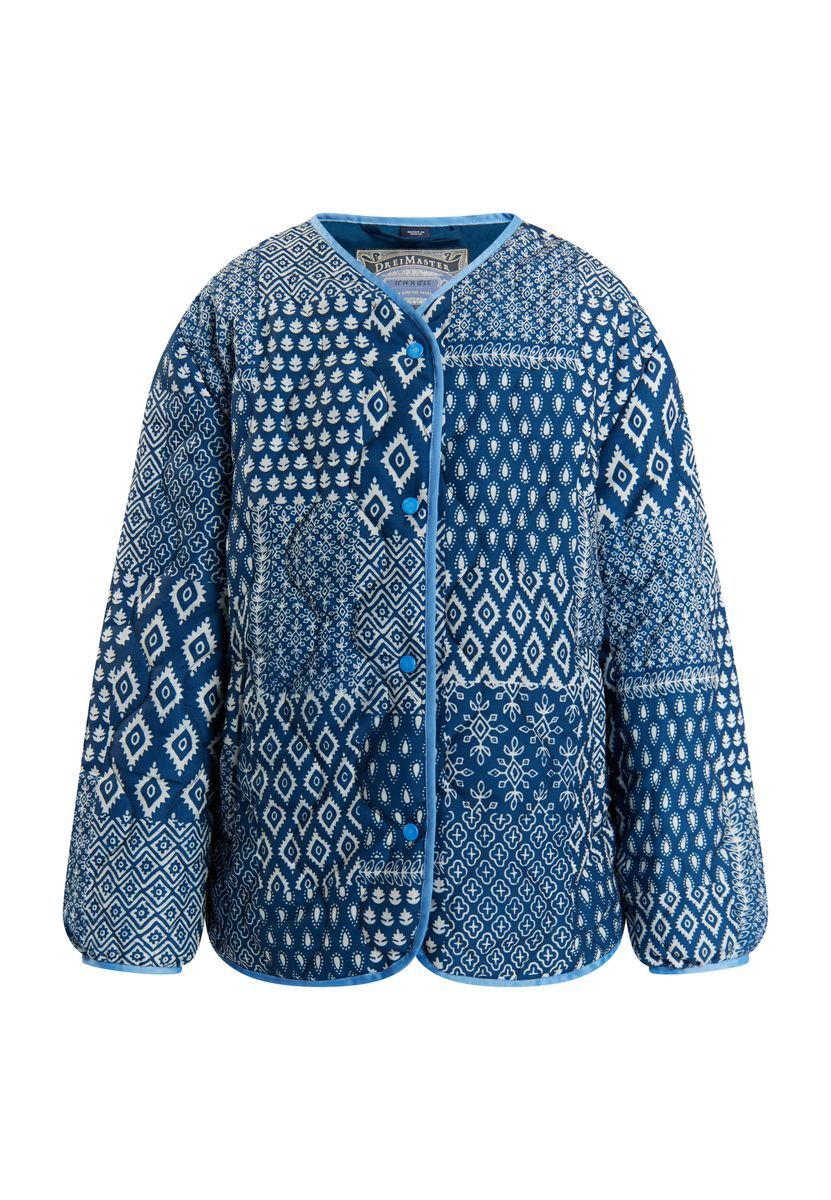 Gesteppte Patchwork-Jacke für Mädchen
