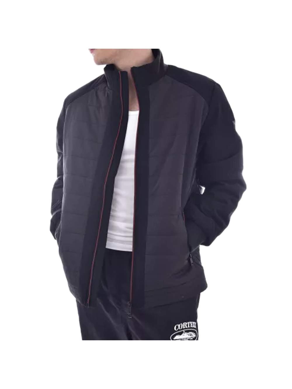 Herrenjacke mit gesteppter Vorderseite