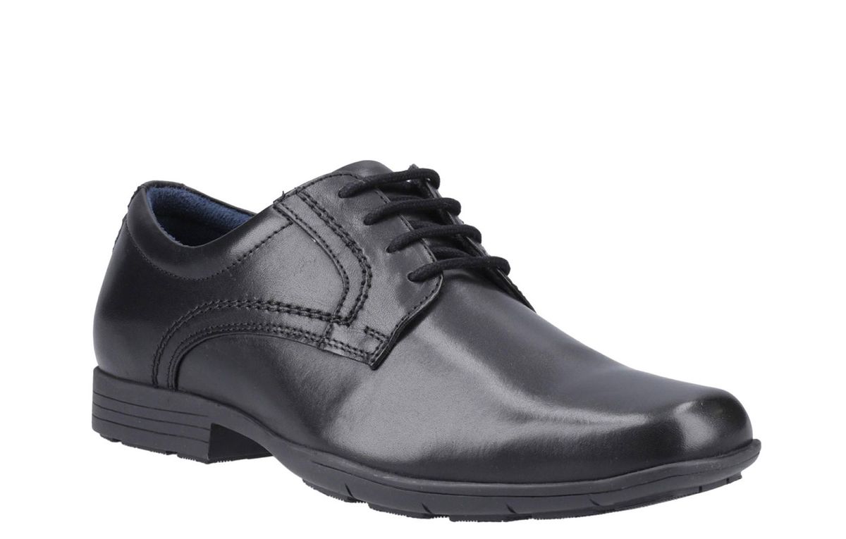 Klassische Leder-Derbys mit Karree-Zehe