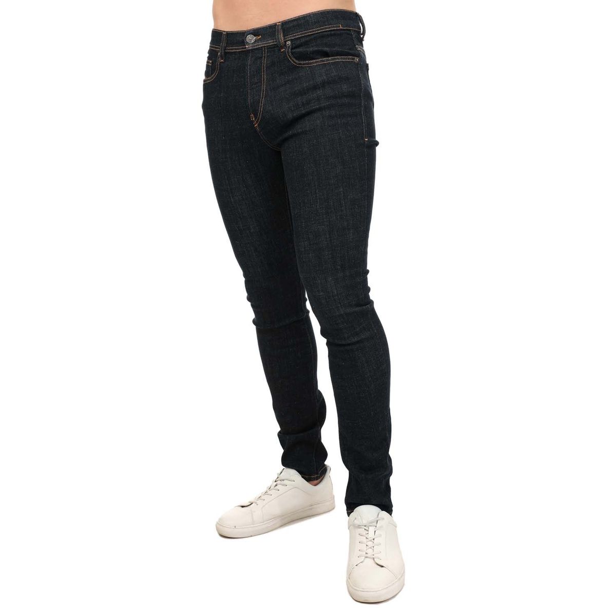 Herren Skinny Fit Dark Wash Jeans