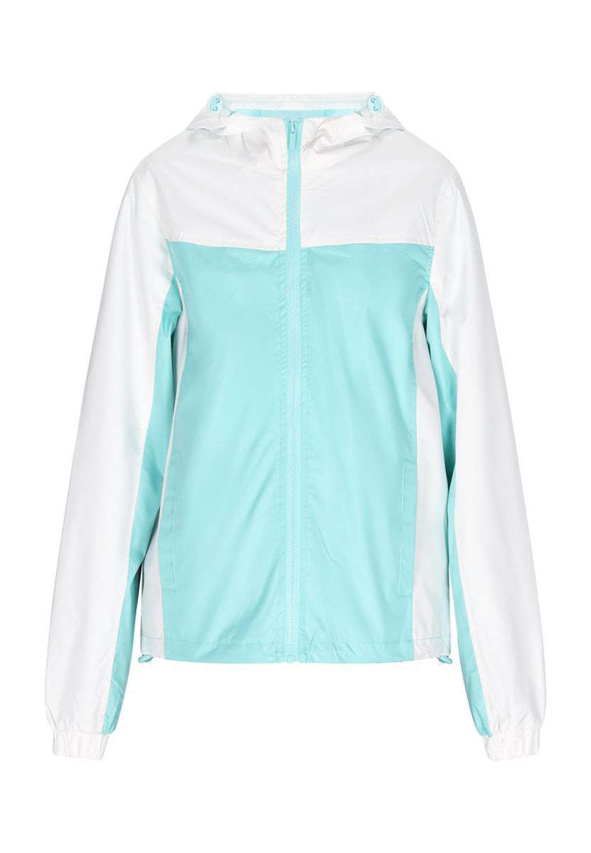 Mymo Jacke Damen Türkis Weiss