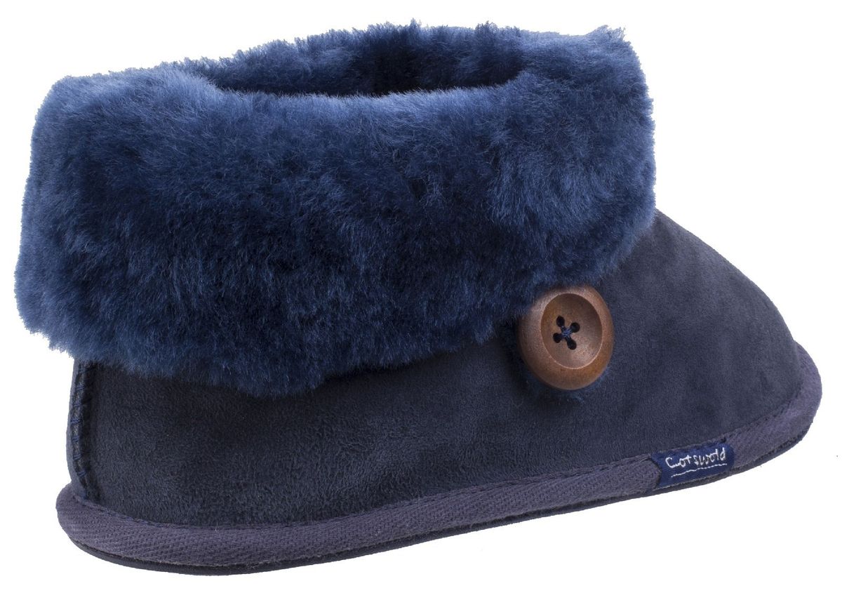 Luxuriöse Schaffell-Bootie-Hausschuhe