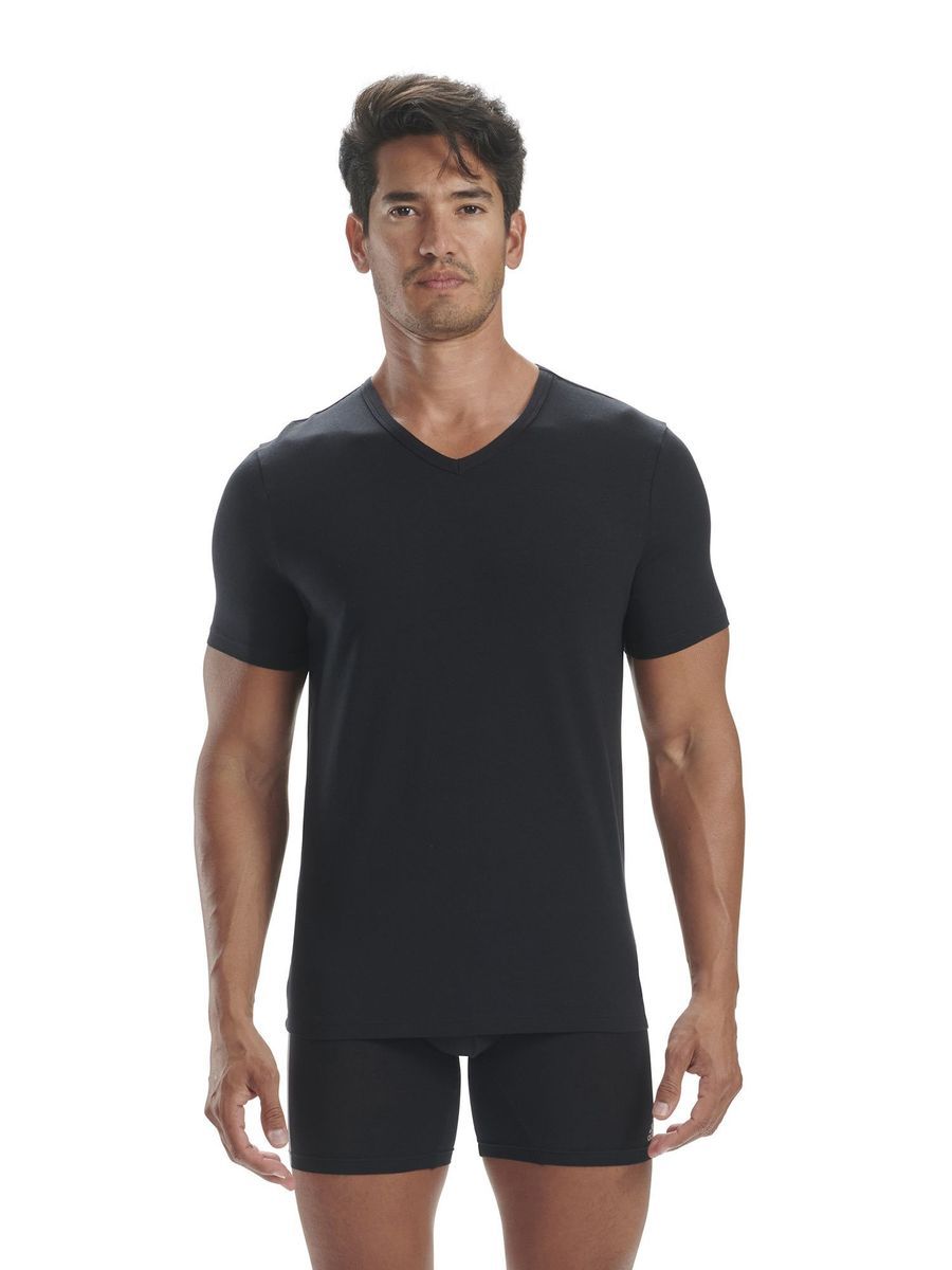 Herren V-Ausschnitt Kurzarm T-Shirt