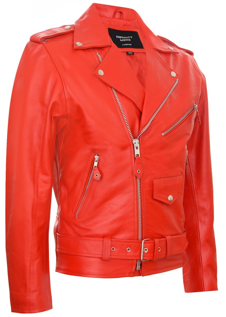 Klassische Brando Bikerjacke aus Leder