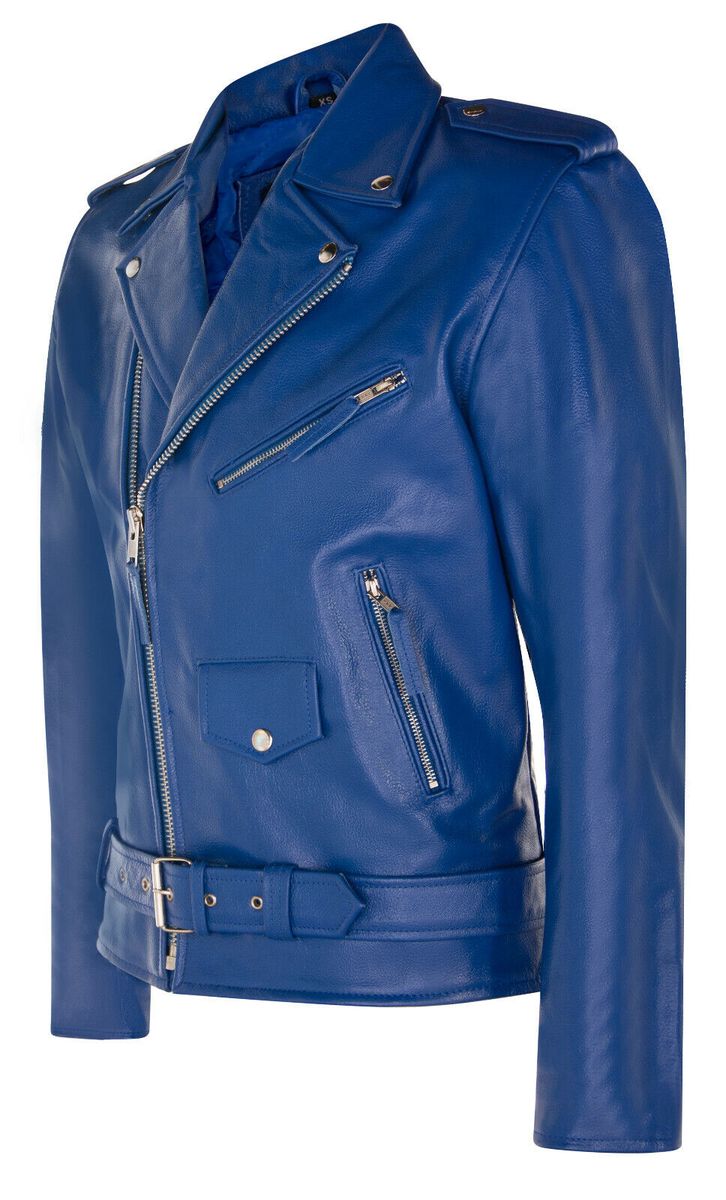 Klassische Brando Bikerjacke aus Leder