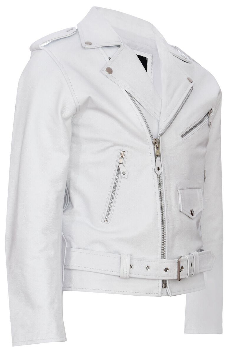 Klassische Brando Bikerjacke aus Leder