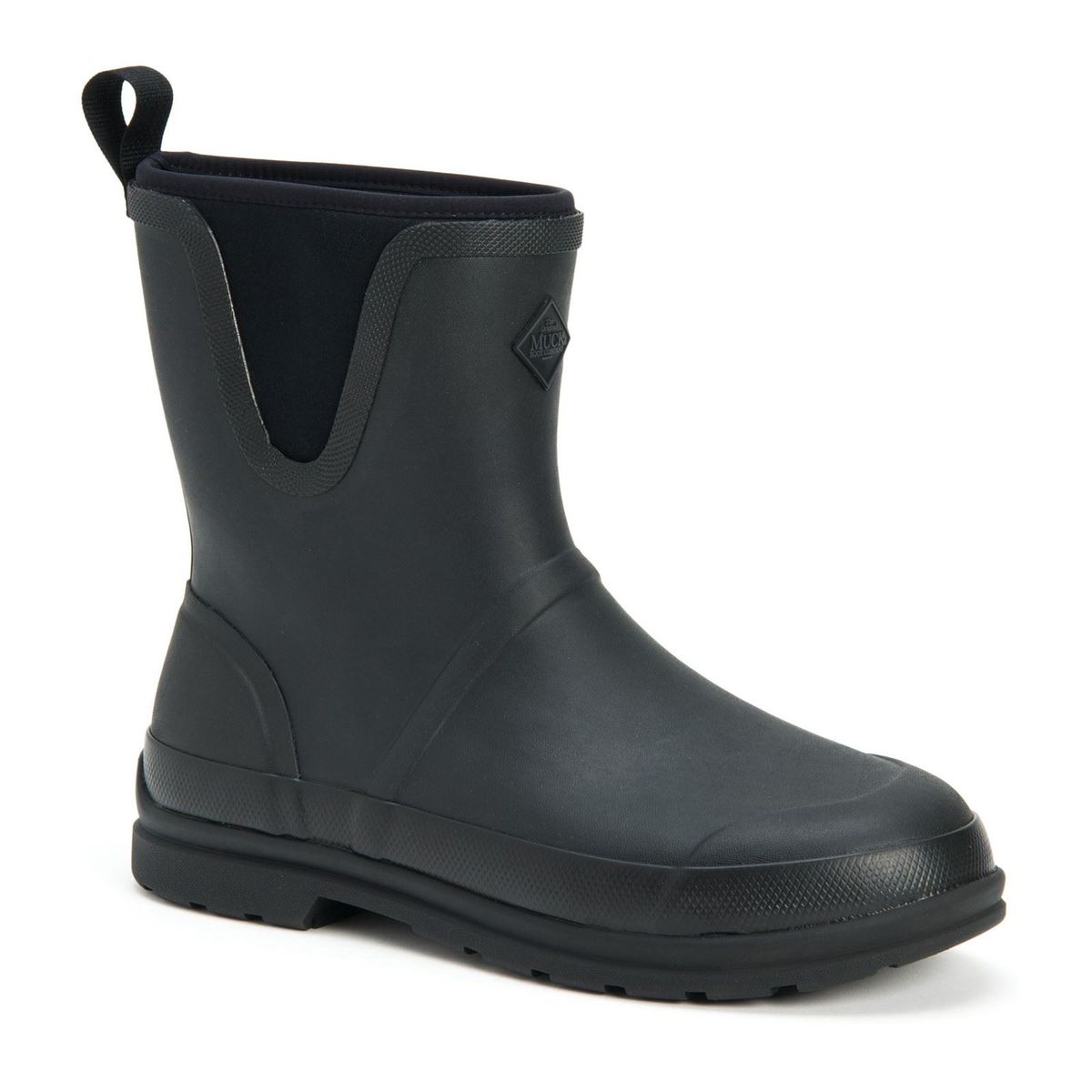 Muck Boots Originals Pull On Mid Rubber Schwarz Wellington Stiefel