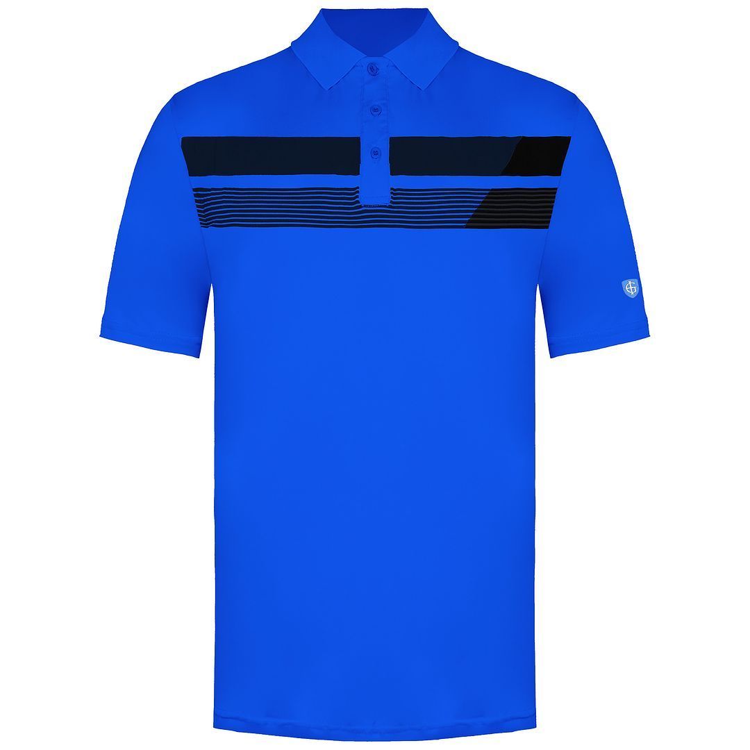 Golf-Poloshirt mit asymmetrisrischem Print