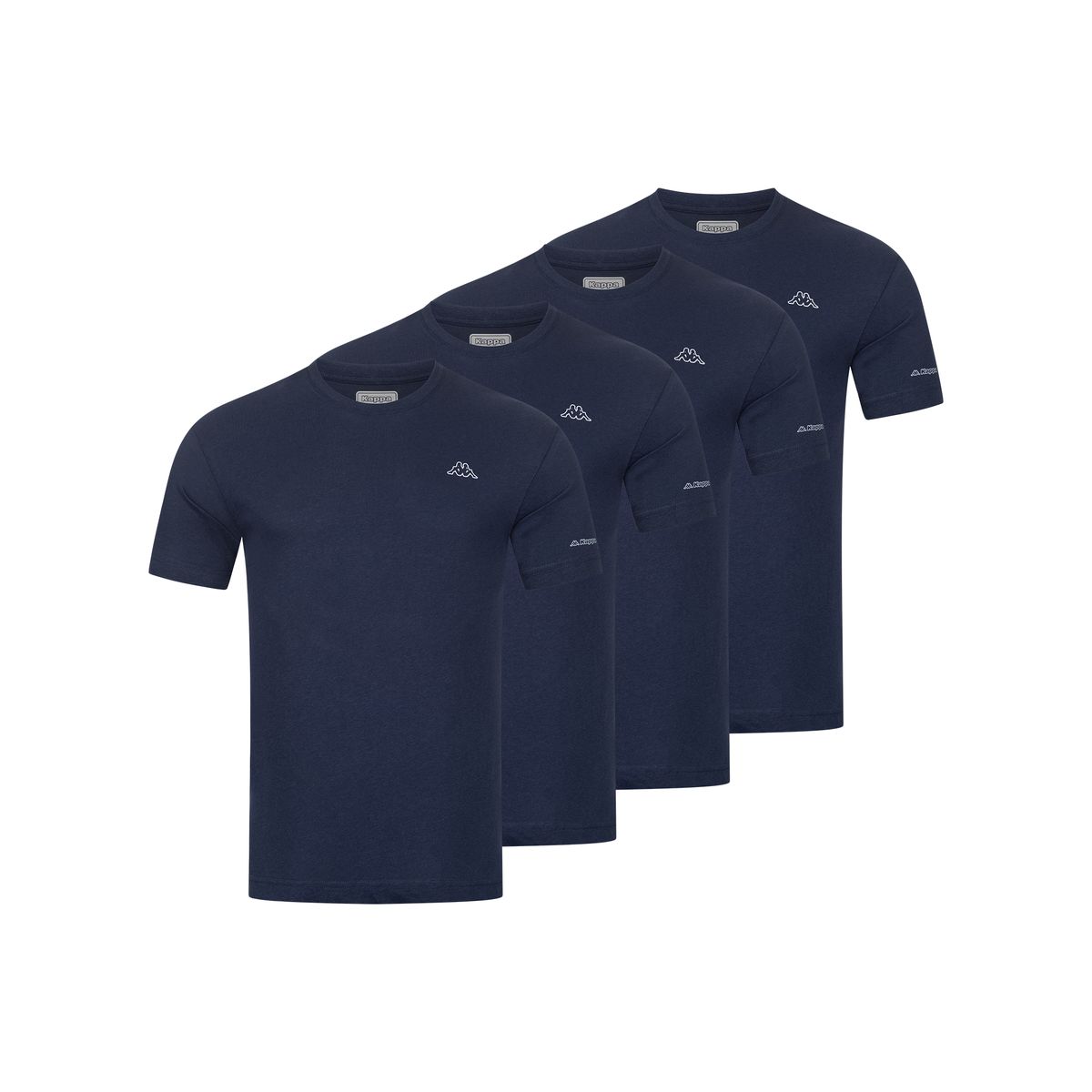 Marineblaues Basic Baumwoll T-Shirt Set
