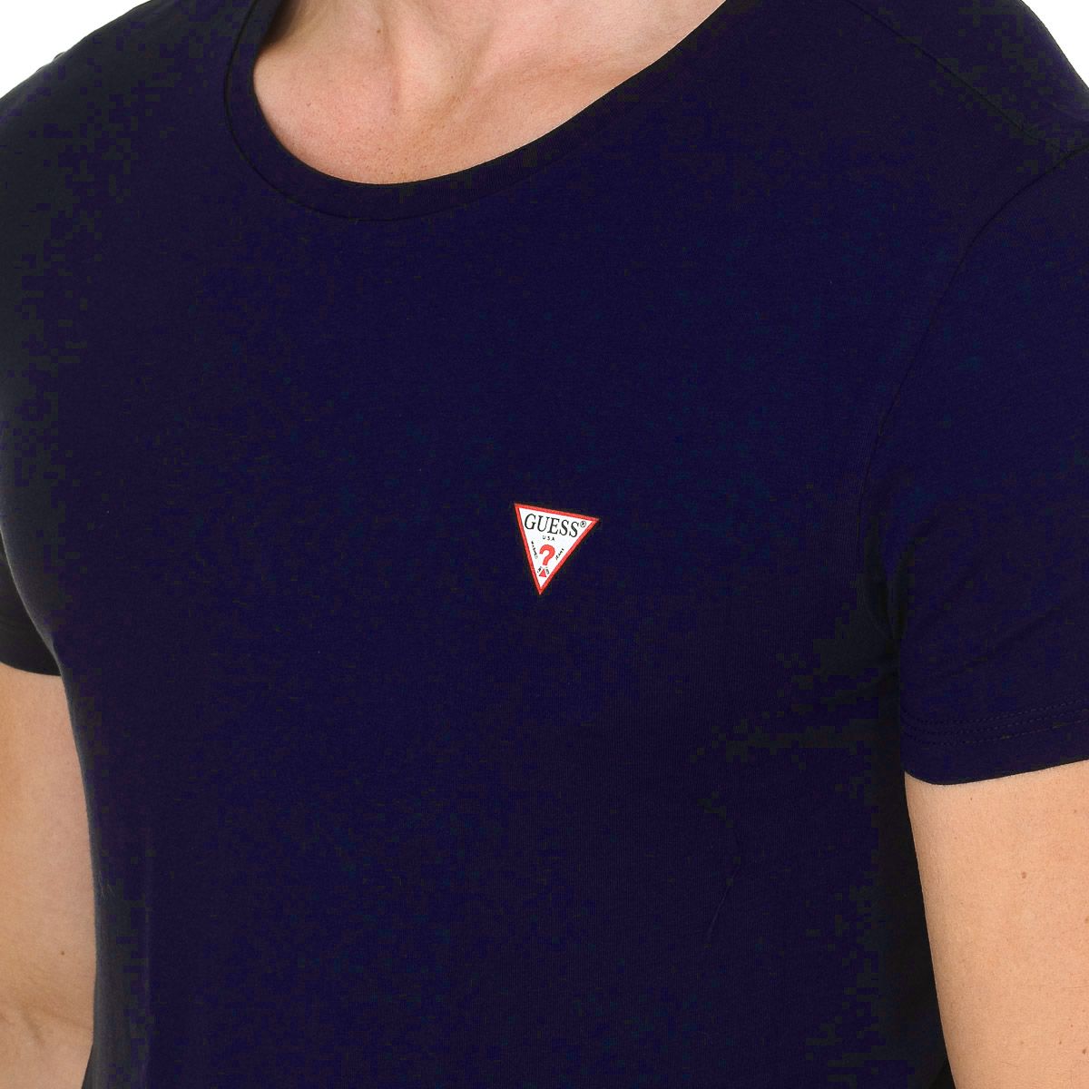 Baumwoll-T-Shirt mit Rundhalsausschnitt