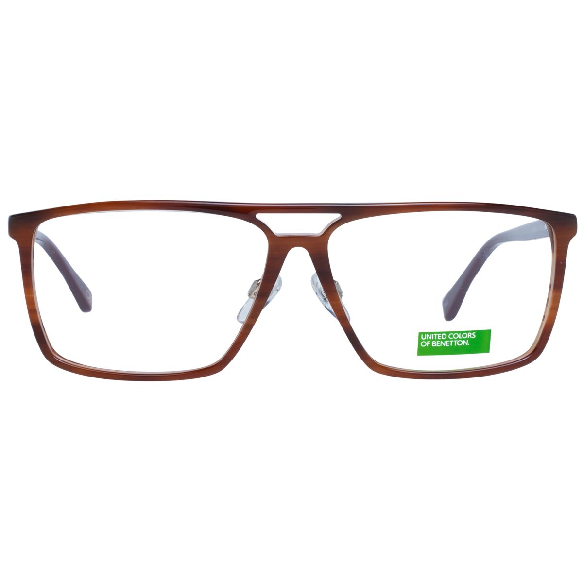 Moderne Eckige Brille mit Doppelsteg