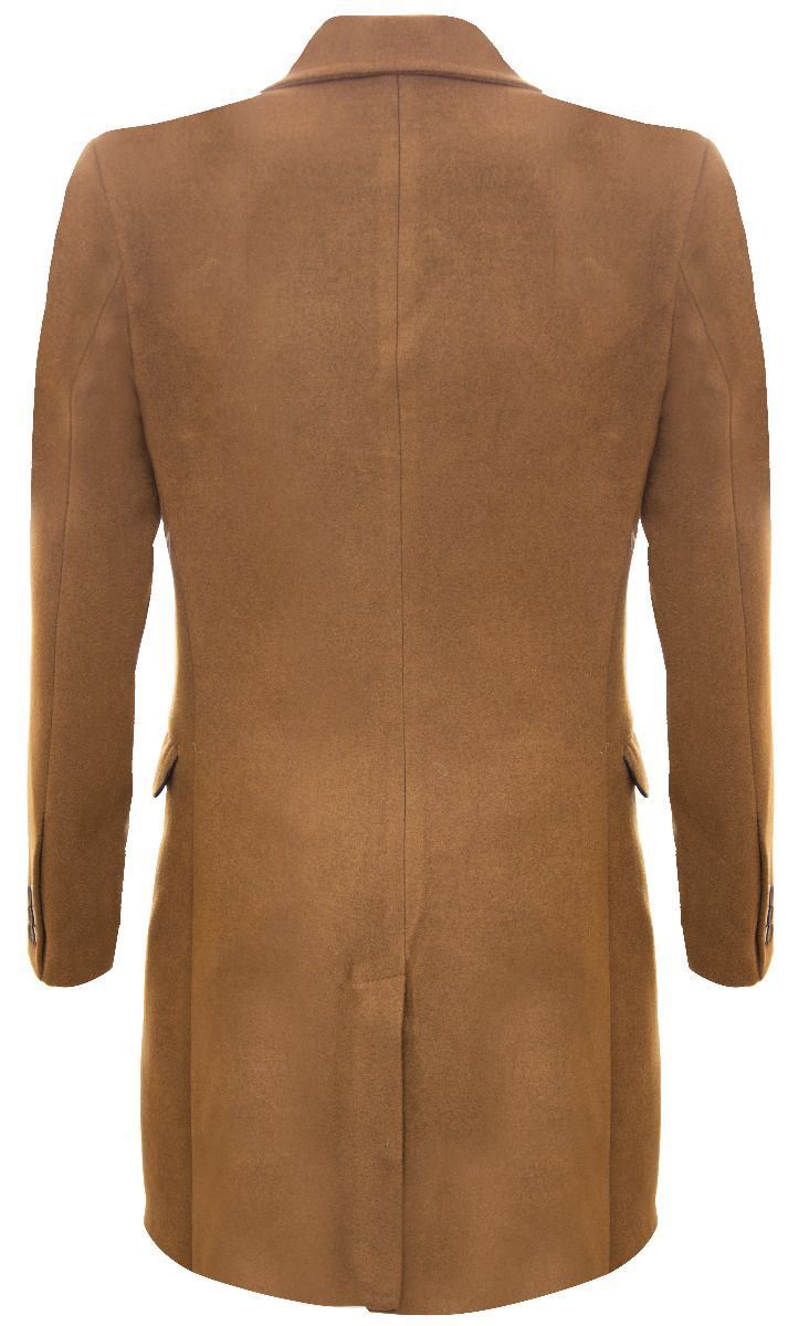 Slim-Fit Mantel aus Wollmischung