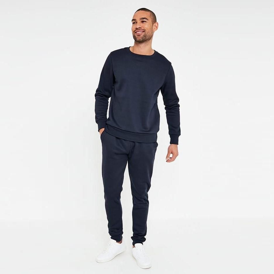 Herren Fleece Rundhals Trainingsanzug Set