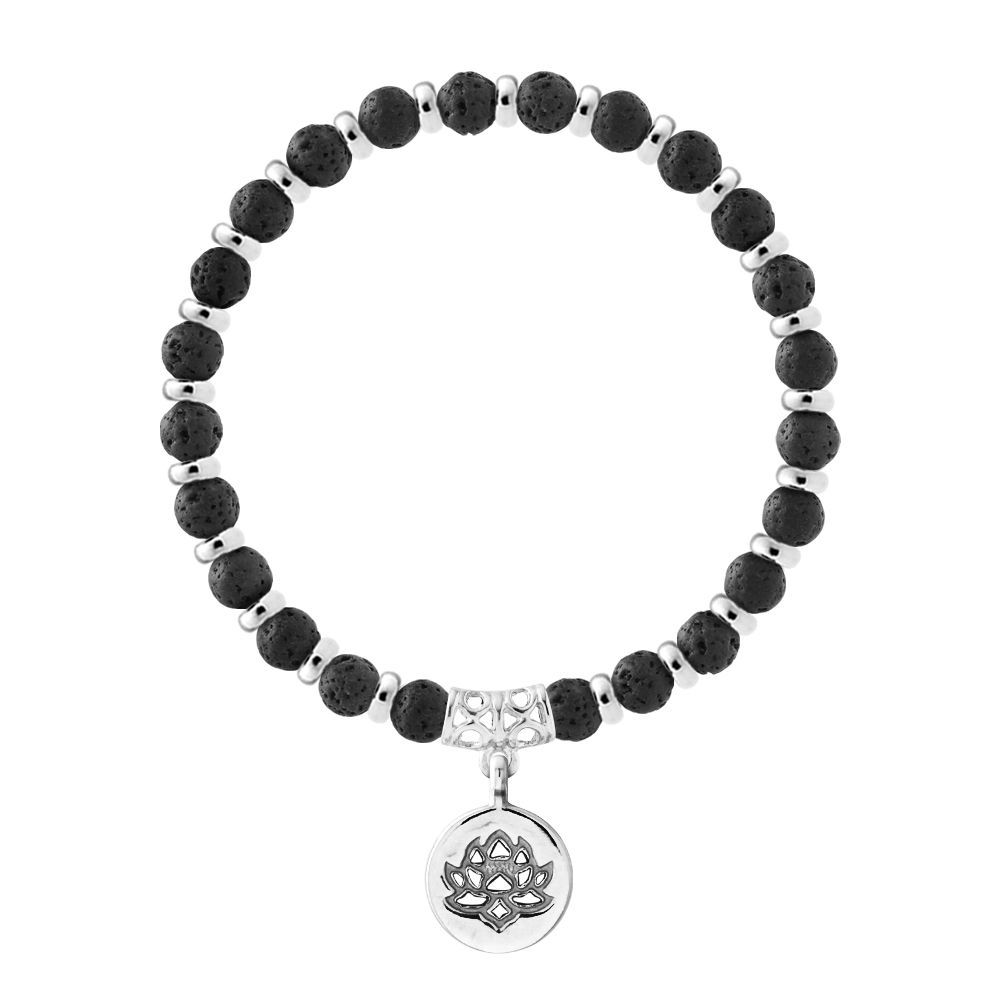Magic Lotus Lavastein Armband