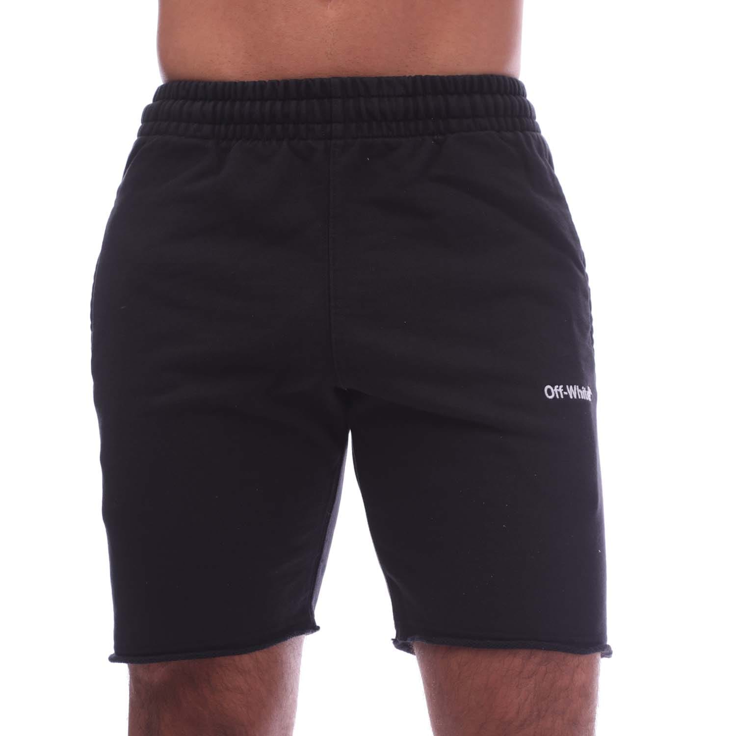 Schwarze lässige Baumwoll-Sweatshorts