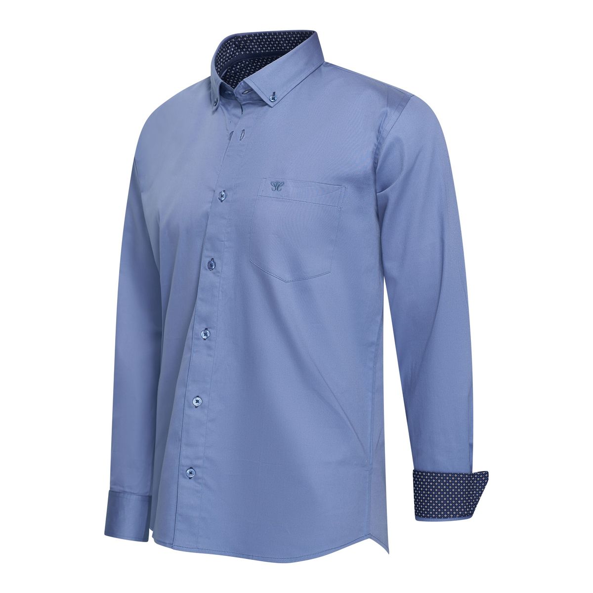 Herren Baumwollmischung Button-Up Hemd