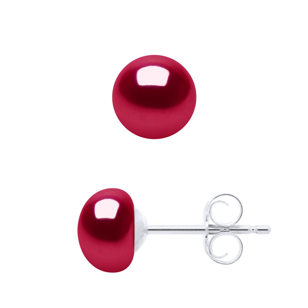 Elegante Süßwasserperlen-Ohrstecker