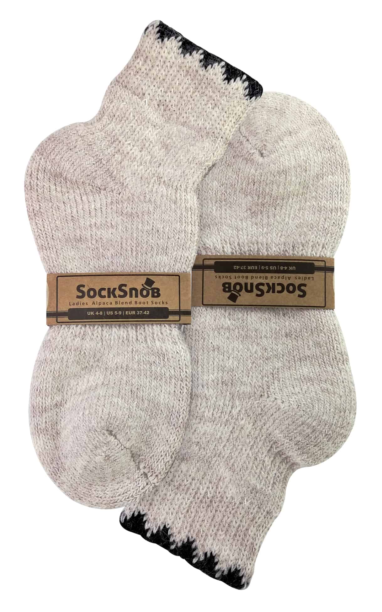 Strick-Stiefelsocken aus Alpakawollmischung